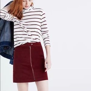 Madewell studio zip skirt